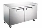 image of Drago America DRUC48R 48" 2-Door Undercounter Refrigerator, Stainless Steel, 12 cu. ft.