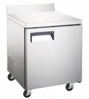 image of Drago America DRWT27F 27" WorkTop Freezer, 6.3 cu. ft.