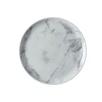 image of GET PA110F711712 Plate, 7" Dia. x 0.7" Coupe Rim, Round Porcelain, Corona Marble - 1 Dozen
