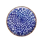image of GET PA134I712812 - 11" Indigo Coupe Rim China Round Plate, Dinnerware