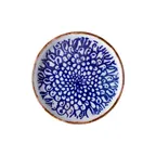 image of GET PA134I992012 Dinner Plate, 8" Dia., Rustic Indigo, Round China Plate