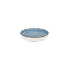 image of GET PA1604990412 Tea Saucer, 5.9" Diameter Round Porcelain, Blue Corona Artisan - 1 Dozen