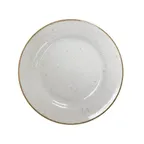 image of GET PA1605902912 - 12-1/4" Round China Plate, Rolled Edge, Artisan Beige Finish - 1 Dozen