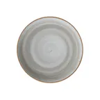 image of GET PA1607902724 Plate - 10-5/8" Round Rolled Edge China Dinner Plate, Grey Artisan Finish - 1 Dozen