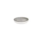 image of GET PA1607990412 Tea Saucer, 5.9" Round Porcelain, Grey Corona Artisan Finish - 1 Dozen