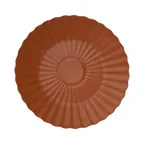 image of GET PA1817052812TALLER China Plate, 11.2" Round Bahia Terracotta, Fine Porcelain - 1 Dozen