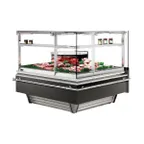 image of Infrico USA IDC-VBC90AARRCP 74" Double Duty Flat Refrigerated Meat Display Case
