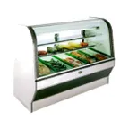 image of MarcRefrig HS-8R 96" Double Duty Curved Refrigerated Meat Display Case, Remote