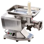 image of Omcan USA 48230 - 1.48 HP Electric Meat Grinder, #22 Hub, Die-Cast Aluminum Body, Stainless Steel Tray, 110-120V 60Hz