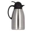 image of Spring USA 19601-5 Server, 52 Oz (1.5 L) Insulated, Black Push‑Button, Brushed Stainless Steel