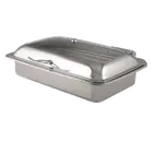 image of Spring USA 2171-6 Induction Buffet Server, 14‑Qt Rectangular, Hinged Cover, Stainless Steel, 23"L