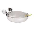 image of Spring USA 2372-697/36A Sauteuse/Buffet Server, 1‑1/4‑4 Qt, 15‑1/4" Dia x 7" H, Steel, Gold, NSF