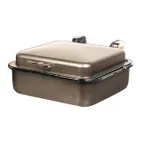 image of Spring USA 2384-587 Server, 2/3 Size, 6 Qt Square, Bronze, Induction Ready, 15-3/8" x 15-3/8" x 7"