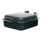 image of Spring USA 2384-897 Induction Server, 6 Qt Square, Titanium with Gold Accents, Cover, Ready