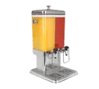 image of Spring USA 2512-6/5.2 Double Dispenser, 2 x 5 L Poly Vessels, 12" x 14" x 26", Steel Lid & Base, NSF