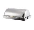 image of Spring USA 2546-697A Chafer, 14‑Qt, 26"L x 19"W x 9"H, Roll‑Top Lid, 700W 110‑120V Stainless Steel