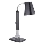 image of Spring USA 2791-6B Single Heat Lamp, 8" W x 17" D, 22"‑26" Height, Steel, 250W Bulb (Not Included), 110‑120V 