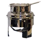 image of Spring USA 3375-6/6 Soup Station, 6 Qt, 11-7/8" Dia x 16-1/2" H, 18/10 Stainless Steel, Hinged Cover
