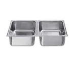 image of Spring USA 522-66/12 Insert 4-3/10 Qt Pan, 12-9/10" x 10-1/2" x 2-1/2", 1/2 Size Steel, Oven Safe