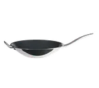 image of Spring USA 8218-60/35 Wok, 4 Qt., 13‑3/4" Dia x 3" H, Quantanium, Induction Ready, Gas/Electric
