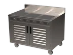 image of Spring USA BOH-3500DC-6 Boh Induction Flameless Cooking Cart, Electric, 48"