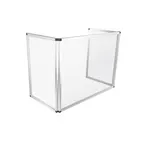 image of Spring USA MSG3624 Sneeze Guard, 36"W X 25"D X 24"H, 3-Sided, Folds Flat