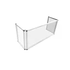 image of Spring USA MSG6024 Sneeze Guard, 60"W X 25"D X 24"H, 3-Sided, Folds Flat