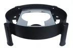 image of Spring USA S572-8/38 Chafer Stand - 21-1/4" Dia x 6" H, Titanium, Stainless, for 6qt Server