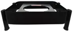 image of Spring USA S574-8/23 Chafer Stand, 18-3/4" W x 17-3/4" D x 6" H, Titanium Frame for Radiance Server