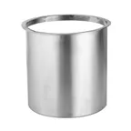 image of Spring USA SK-14501141FH Skyra Wynwood Fuel Holder, 4-1/4" Dia. x 4-1/4" H, Brushed Stainless Steel
