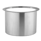 image of Spring USA SK-14502141FH Skyra Wynwood Fuel Holder, 4-1/4" Dia. x 4-1/4" H, Brushed Stainless Steel