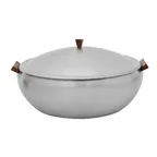 image of Spring USA SK-14503180 Skyra Chafing Dish, 9 Qt, 15" Dia x 9" H Steel Lift‑Off Lid Induction Ready