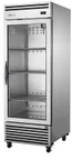 image of True TGN-1R-1G 33" 1-Glass Door Reach-In Refrigerator, Bottom Mounted, 4" Castors