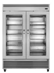 image of True TGN-2R-2G 49" 2-Glass Door Reach-In Refrigerator, Bottom Mounted, R290 Refrigerant