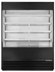 image of True TOAM-60-HC~NSL01 60" Vertical Air Curtain Merchandiser in Black, Self-Contained, 4 Shelves