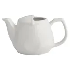 image of Winco ATP-15 Teapot, 15 oz, 6-1/2" L x 4" W x 3-1/2" H, White Porcelain - 1 Dozen