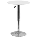 image of Flash Furniture CH-2-GG Round Wood Adjustable Height Table, 23-3/4" dia., 26-1/4" to 35-3/4" height