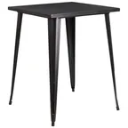 image of Flash Furniture CH-51040-40-BQ-GG 33.25x33.25 Bar Height Table, Black/Antique Gold