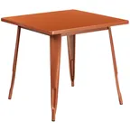 image of Flash Furniture ET-CT002-1-POC-GG 31x31 Square Copper MDF Dining Table