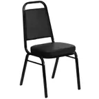 image of Flash Furniture FD-BHF-1-GG Hercules Series Stacking Banquet Chair, 500 lb, Vinyl Upholstered, Black
