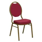image of Flash Furniture FD-C04-ALLGOLD-2804-GG Hercules Series Stacking Banquet Chair, 500 lb, Gold Finish, Upholstered Seat & Back