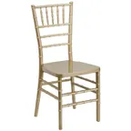 image of Flash Furniture LE-GOLD-GG Hercules Premium Stacking Chiavari Chair, 1000 lb, Gold, Polycarbonate
