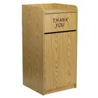 image of Flash Furniture MT-M8520-TRA-OAK-GG Indoor Trash Receptacle