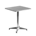 image of Flash Furniture TLH-053-1-GG Square Stainless Steel Outdoor Table, 23.5W x 23.5D, Aluminum Base
