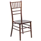 image of Flash Furniture XS-FRUIT-GG Hercules Chiavari Chair, 1100 lb., Ladder Back, Acacia Wood, Fruitwood Finish