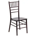 image of Flash Furniture XS-WALNUT-GG Hercules Chiavari Chair, 1100 lb, Ladder Back, Acacia Wood, Walnut