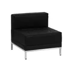 image of Flash Furniture ZB-IMAG-MIDDLE-GG Hercules Imagination Series Middle Chair, LeatherSoft Upholstery, Armless, Stainless Steel Accent
