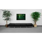 image of Flash Furniture ZB-IMAG-OTTO-4-GG Hercules Imagination Series 112"W Backless Bench with 4 Ottomans, LeatherSoft Upholstery