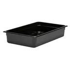 image of Cambro 14CW110 Food Pan – Full‑Size 13.7‑Quart, 4" Deep Polycarbonate Black, NSF