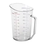 image of Cambro 200MCCW135 Measuring Cup – 2 Qt (64 Oz) Polycarbonate, Dishwasher Safe, NSF